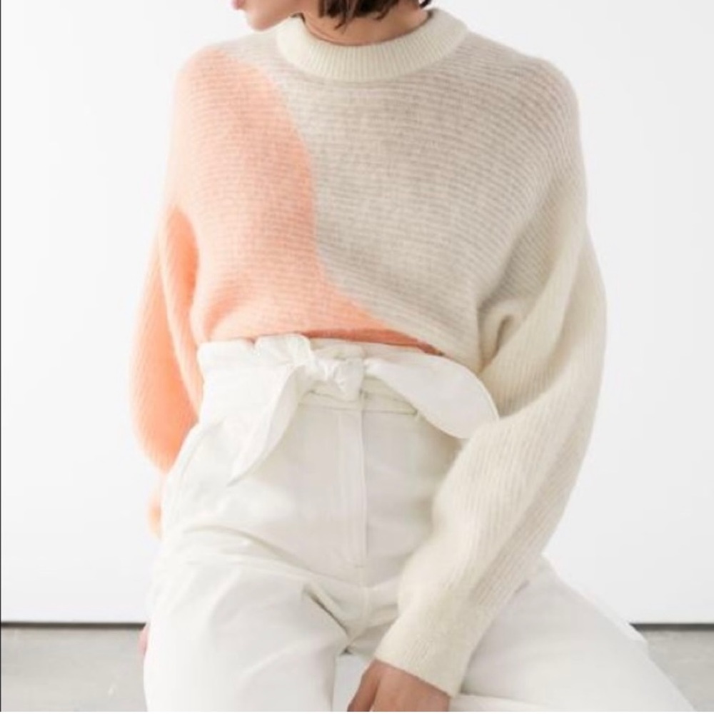&other stories Colour block wave sweater